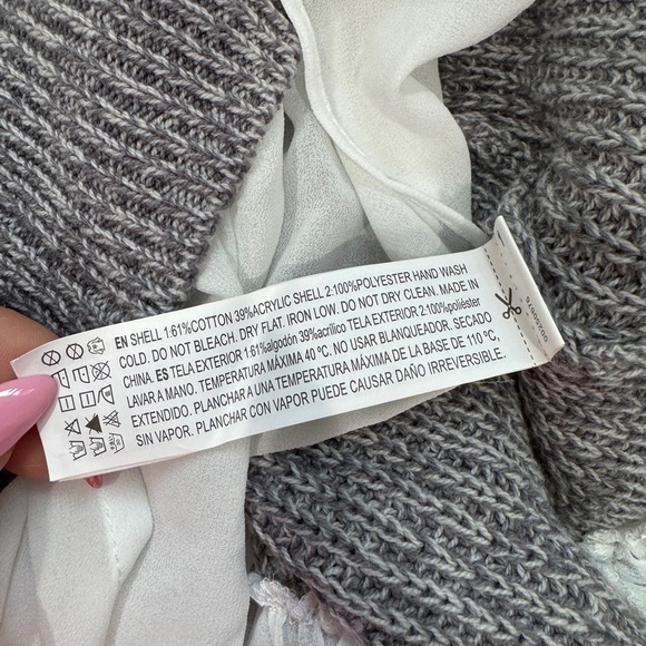 Forever 21 Plus Size Gray Women’s Tunic Sweater (1X) - Picture 6 of 6